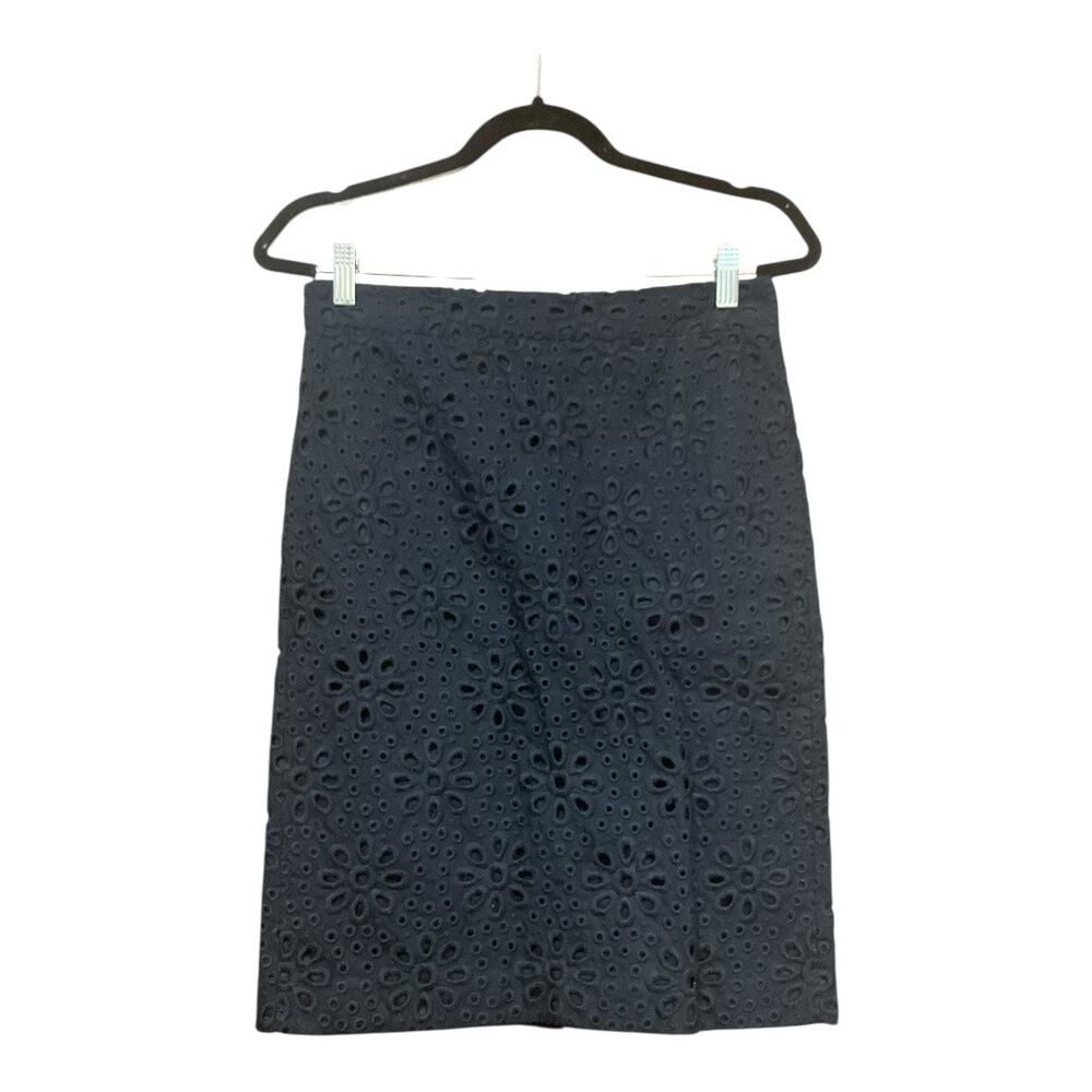 J. Crew Pencil Skirt Women Blue 2